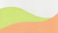 Abstract white, pastel green, coral texture paper background, wavy layers. Wave pattern with copy space for banner Royalty Free Stock Photo