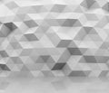 Abstract white polygon wall 3D background