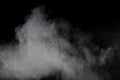 Abstract white dust exhale. Royalty Free Stock Photo