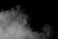 Abstract white dust exhale. Royalty Free Stock Photo