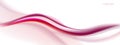 Abstract white and red wavy with blurred light curved lines background. Vector illustration Royalty Free Stock Photo
