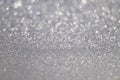 Abstract white silver glitter sparkle background
