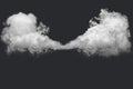 Abstract white smoke against dark background Royalty Free Stock Photo