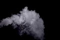 Abstract white smoke against dark background Royalty Free Stock Photo