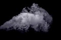 Abstract white smoke against dark background Royalty Free Stock Photo