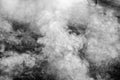 Abstract white smoke on black background.White smoke cloud Royalty Free Stock Photo