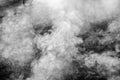 Abstract white smoke on black background.White smoke cloud Royalty Free Stock Photo