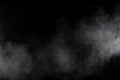 Abstract smoke on black background.White smoke cloud Royalty Free Stock Photo