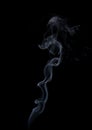 Abstract smoke on black background. White smoke isolated Royalty Free Stock Photo