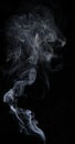 Abstract smoke on black background. White smoke isolated Royalty Free Stock Photo