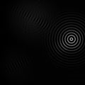 Abstract white spin light effect on black background Royalty Free Stock Photo