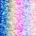 Abstract white splashes on the gradient background. Snowstorm imitation. Purple, blue, coral and beige colors