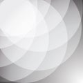 Abstract White Stack Circle Background