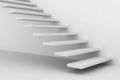 Abstract white staircase