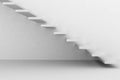 Abstract white staircase