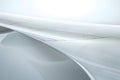 Abstract White Surface Design, Exploring Smooth Curves and Geometric Lines in a Futuristic Style, Showcasing Archit