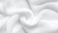 Abstract White Textile Texture Draped in Soft Folds on White Background Royalty Free Stock Photo