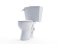 An abstract white toilet