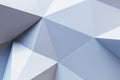 Abstract white triangular garment backdrop. Design and landing page concept.