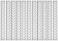 3d rendering. Abstract white triangular shape pattern roofs wall background Royalty Free Stock Photo