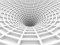 Abstract White Tunnel 3d Background