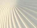 Abstract white waves and lines pattern. Futuristic background. 3d rendering Royalty Free Stock Photo