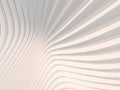 Abstract white waves and lines pattern. Futuristic background. 3d rendering Royalty Free Stock Photo