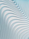 Abstract white waves and lines pattern. Futuristic background. 3d rendering Royalty Free Stock Photo
