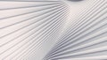 Abstract white waves and lines pattern. Futuristic background. 3d rendering Royalty Free Stock Photo
