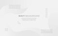 Abstract white wavy background banner with dots. Eps 10 vector Royalty Free Stock Photo