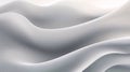 Abstract white wavy background. 3d rendering, 3d illustration