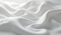 Abstract white wavy background shows soft smooth fabric texture with clean elegant curves. Lines create modern textile surface Royalty Free Stock Photo