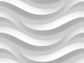 Abstract white wavy 3d texture