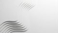 Abstract White Wavy Lines Background with Minimalist Design Royalty Free Stock Photo