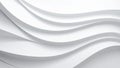 Abstract white wavy lines background, modern minimalist design Royalty Free Stock Photo