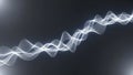 Abstract White Wavy Lines Forming a Flowing Waveform on Dark Background image photo Royalty Free Stock Photo