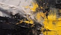 abstract white, yellow, and black oil painting, texture wallpaper, great fine detail Royalty Free Stock Photo
