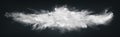 Abstract wide design of white powder snow cloud