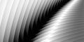 Abstract wide horizontal background or pattern of gradient black and white lines overlapping each other. Abstract black Royalty Free Stock Photo