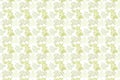 Abstract wildflowers pattern of hand drawn white background