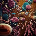 Weirdcore bacterial art. Created using ai generative. Created using ai generative.