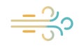 Abstract Wind Flow or Air Current Lines, vector design Generative AI Royalty Free Stock Photo