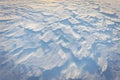 Abstract Wind Patterns on Snow Royalty Free Stock Photo