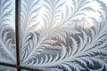 Abstract window ice or frost symmetric pattern background Royalty Free Stock Photo