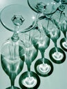 Abstract wine glasses Royalty Free Stock Photo