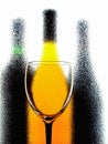 Abstract Wine Glassware Design Royalty Free Stock Photo