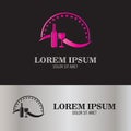 Abstract wine symbol logo