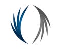 abstract wing logo icon template Royalty Free Stock Photo