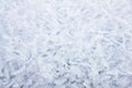 Abstract winter background with thick hoar frost, Fresh snow background snowflake texture macro shot, Cold