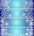 Abstract winter Banners.